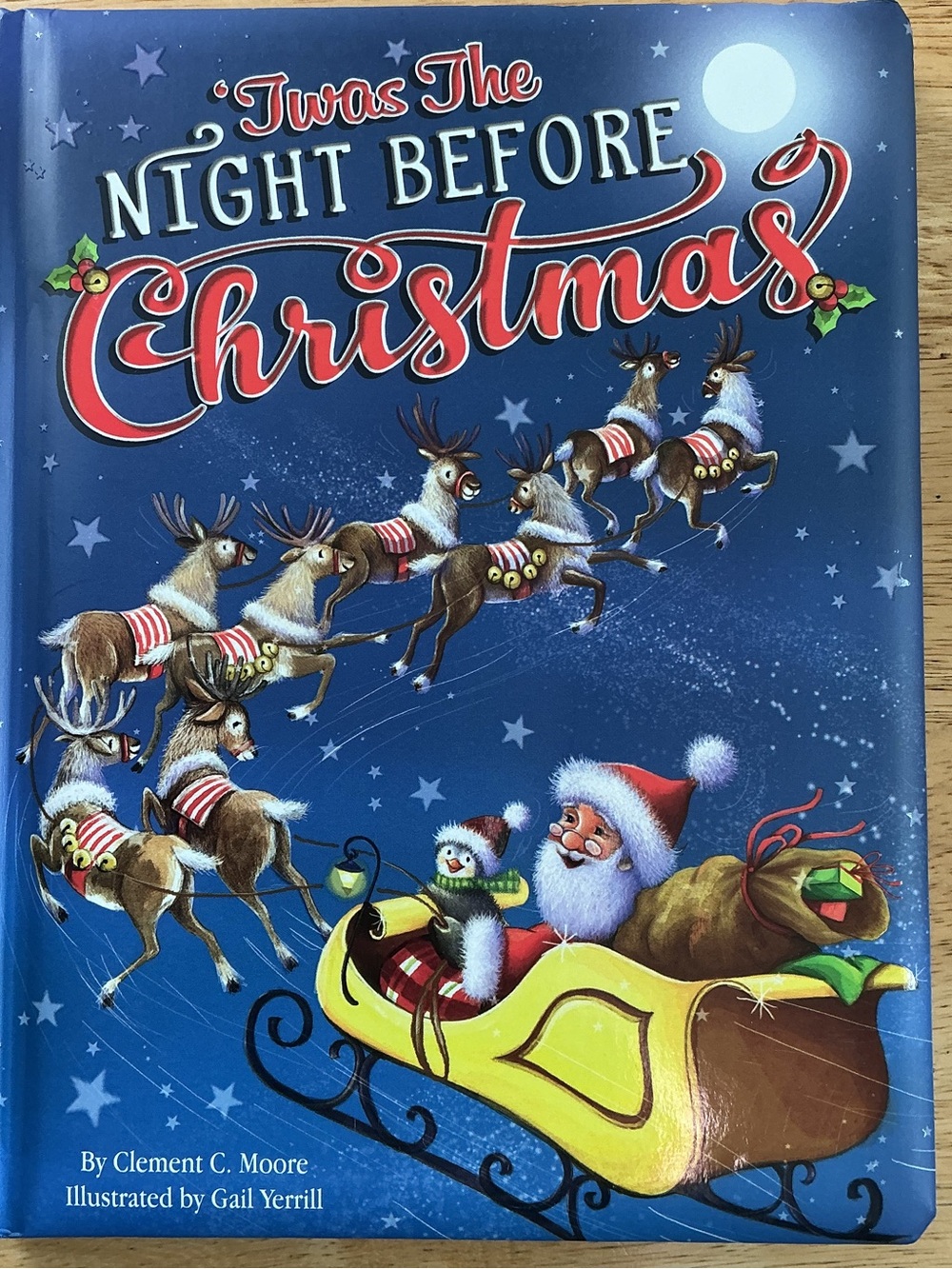 Twas The Night Before Christmas Illustrated Holiday Hardcover Book